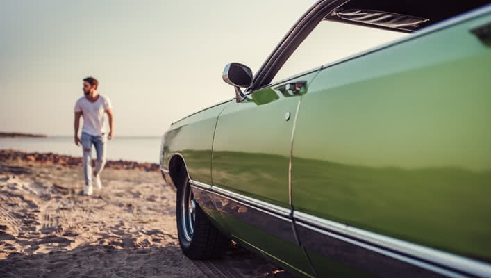 Car on Beach