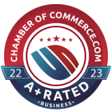 A+ Rated badge by chamber of commerce for TMD